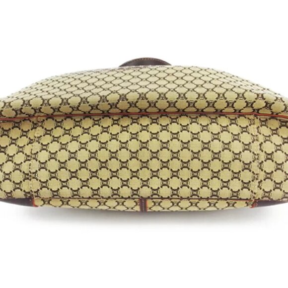 CELINE tote bag macadam beige orange canvas ?~ leather Authentic - Picture 6 of 9